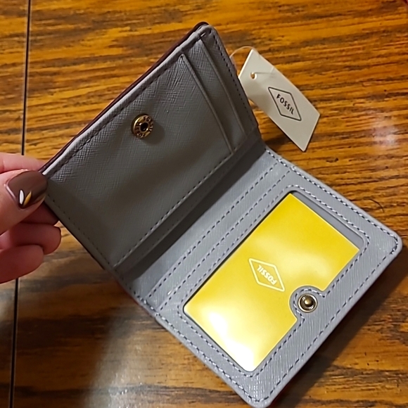 Fossil Madison Bifold Wallet Bronze Multi - BRAND NEW - NWT - NEVER USED - Picture 4 of 8